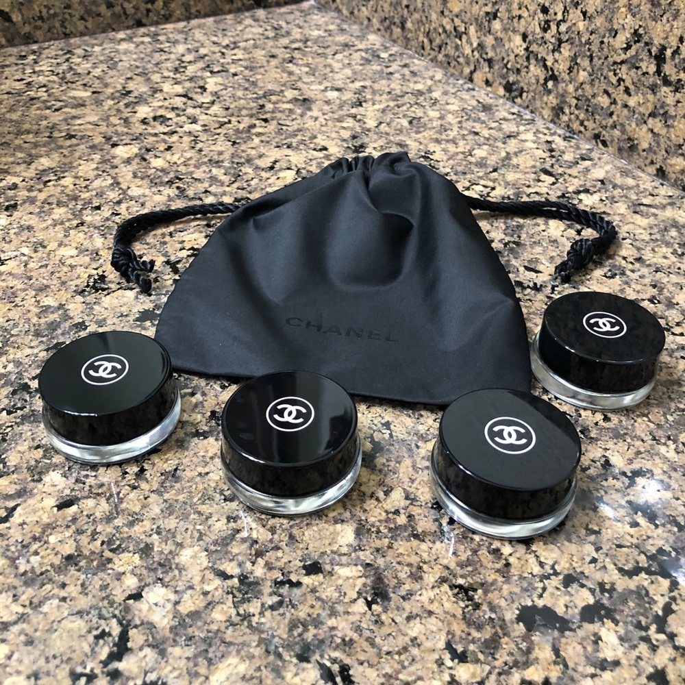 CHANEL Empty Glass Jars + Bag- Makeup- Skincare #2